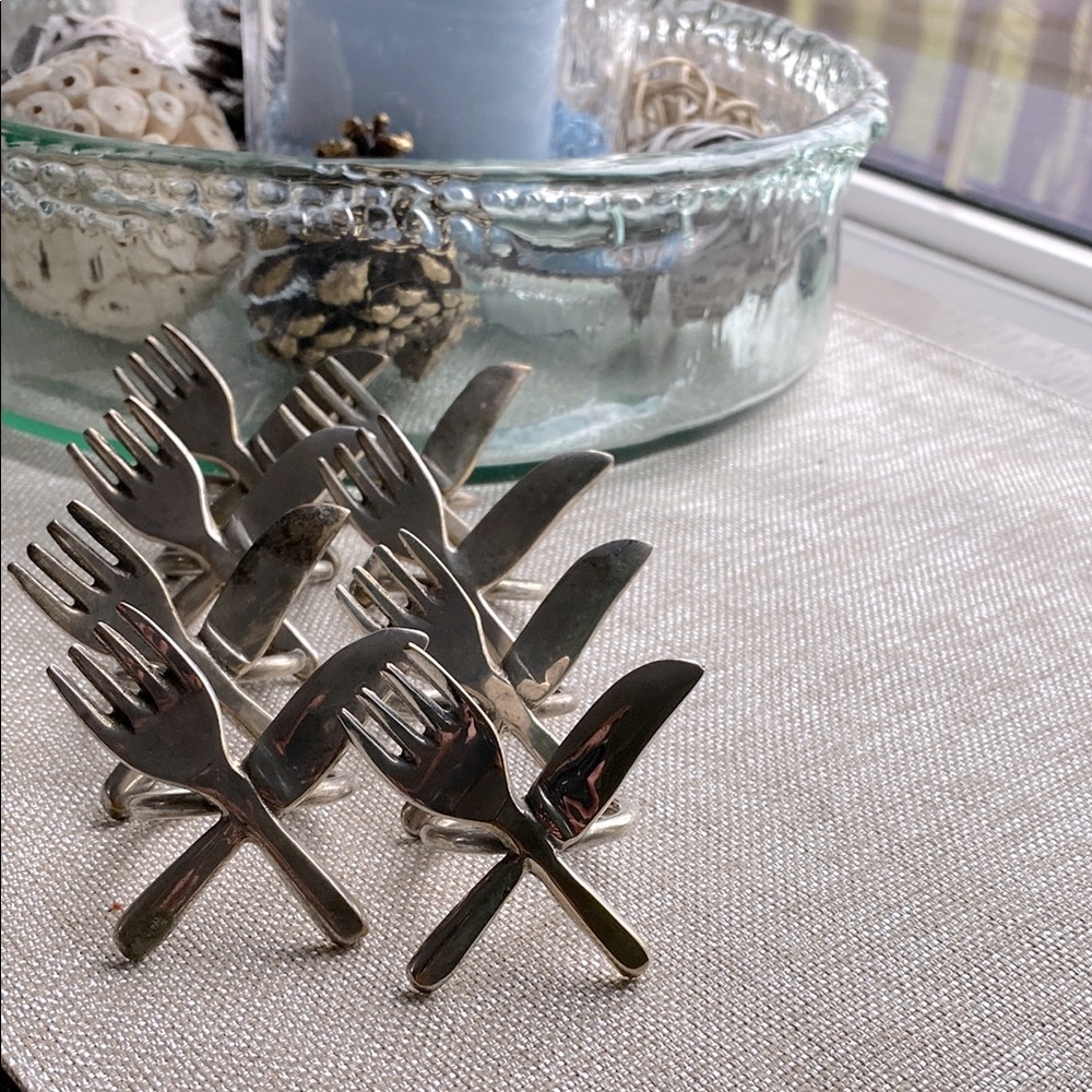 Vintage Napkin Holders - set of 8